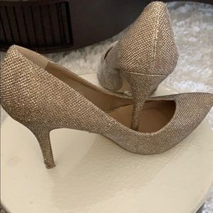 New look gold glitter party high heel